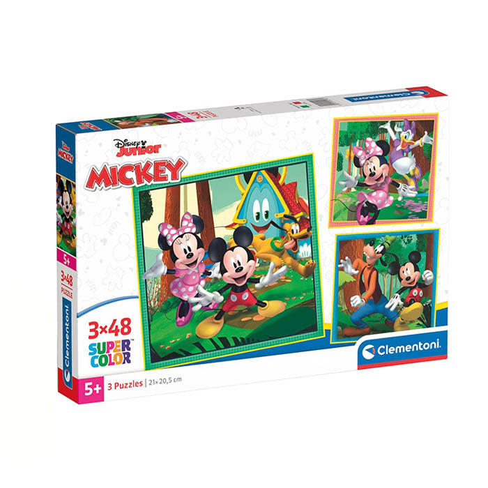 Puzzle 3x48 Mickey and Friends 25298