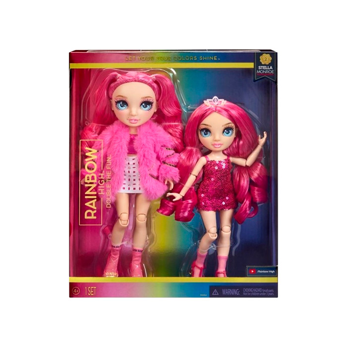 Set de doua papusi "Rainbow High" Double The Fun "Stella" 426189