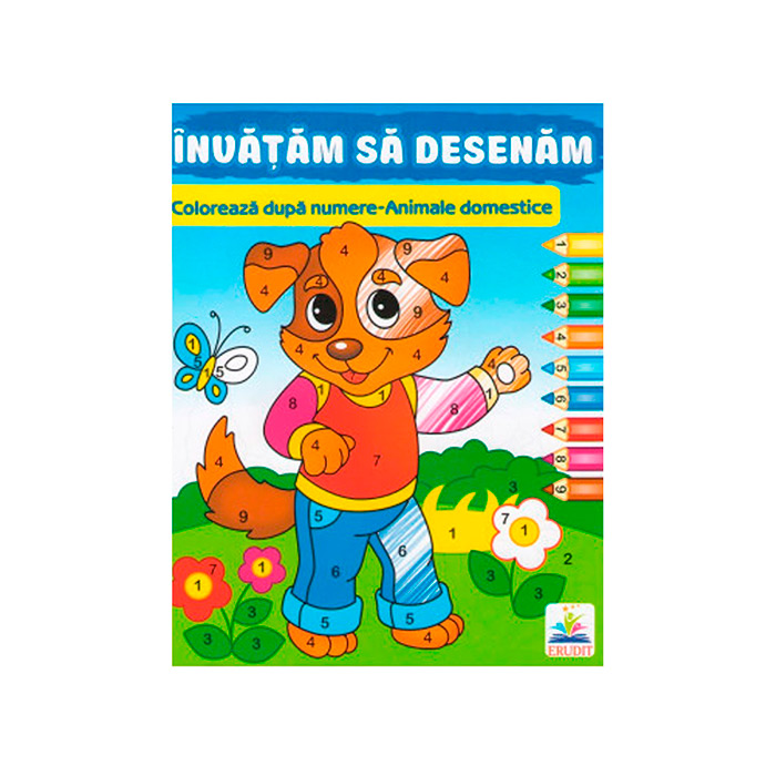 Coloreazа dupа numere-Animale domestice 357740