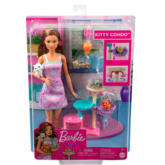Кукла Barbie и домашние животные HHB70