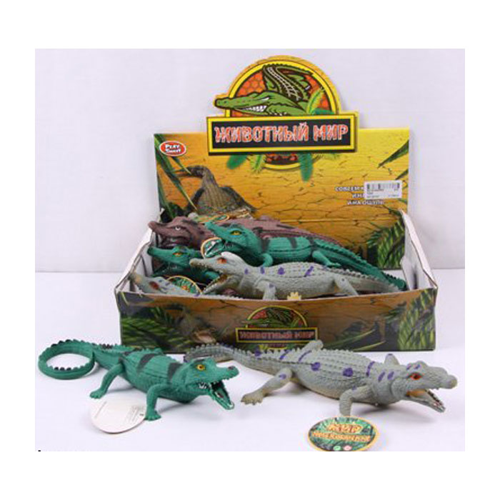 Animale din silicon crocodili figurine*12