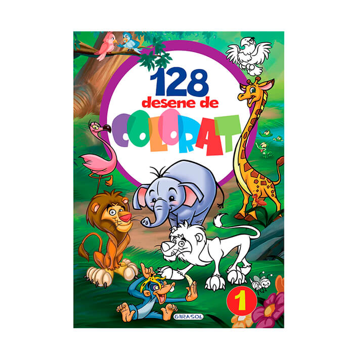 128 desene de colorat 1Girasol 240686