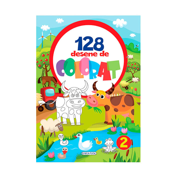 128 desene de colorat 2Girasol 240693