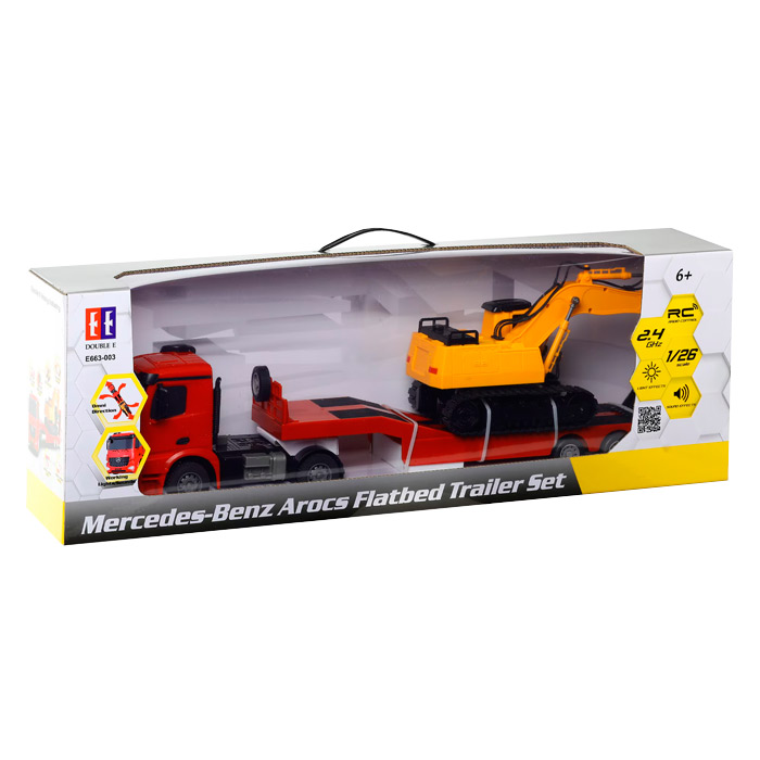Remorca cu excavator cu telecomanda MB Arocs E663-003