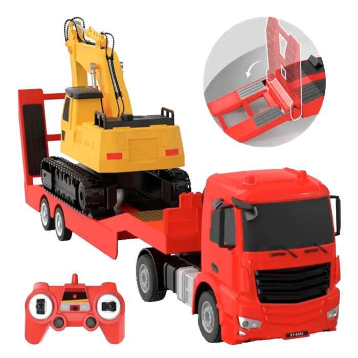 Remorca cu excavator cu telecomanda MB Arocs E663-003