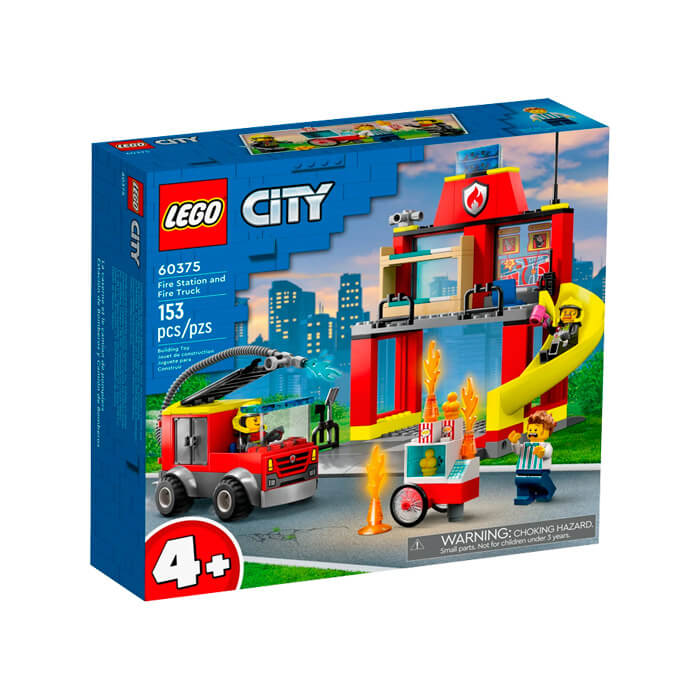 Lego Пожарная часть и пожарная машина 60375