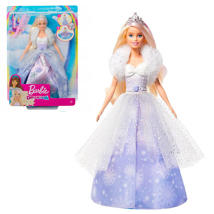 Papusa Barbie magie de iarna GKH26