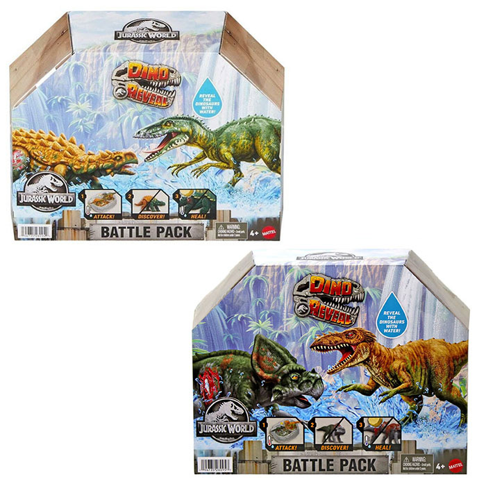 Фигурки динозавров на боевой арене JW Dino Reveal JDC59