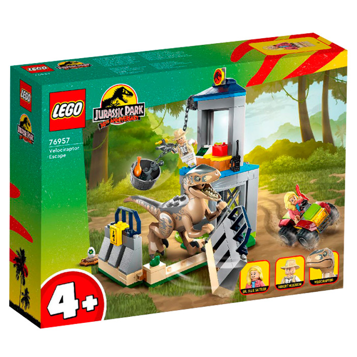 Lego Побег велоцираптора 76957