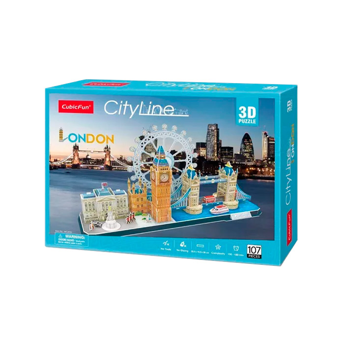 3D puzzle "Cubicfun" Atractiile turistice ale Londrei MC253h