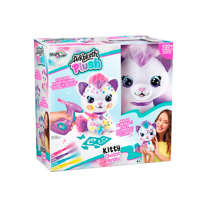 Мягкая игрушка с аэрографом Котенок 272CL