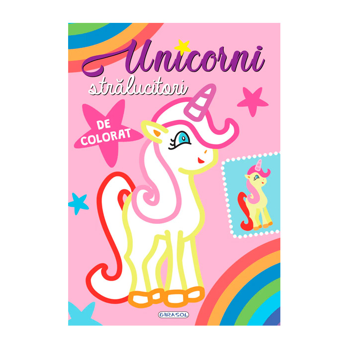 Unicorni stralucitori de colorat (roz)_GIRASOL 241690