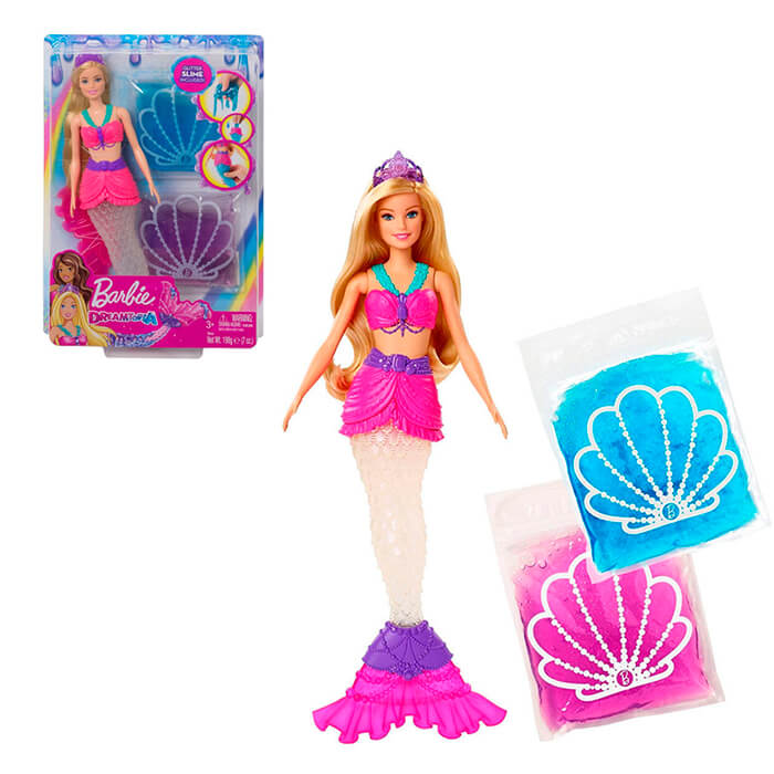 Barbie русалка с лизуном GKT75