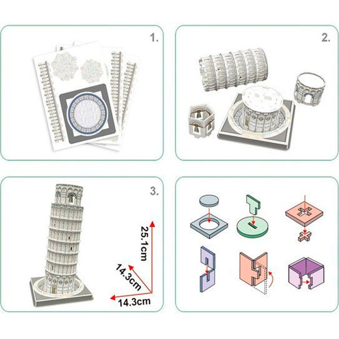 3D puzzle "Cubicfun" Turnul din Pisa 3C241h