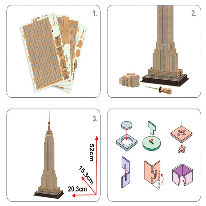 Foto 3D puzzle "Cubicfun" Empire State Building 3C246h 3D puzzle "Cubicfun" Empire State Building 3C246h