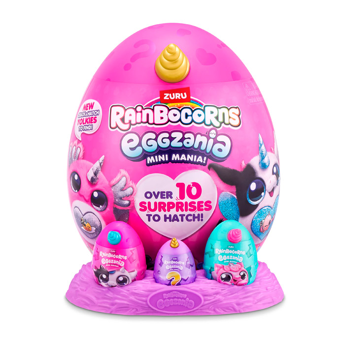 Яйцо с мягкой игрушкой Rainbocorns Eggzania 9296