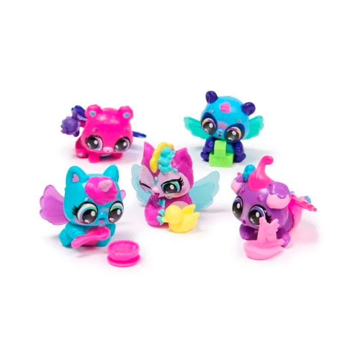 Set figurine in cosulet Hatchimal Alive Neon Rainbow 6072615