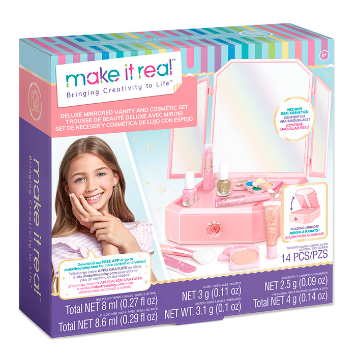 Foto Masa cu oglinda cu set cosmetic 2531 Masa cu oglinda cu set cosmetic 2531