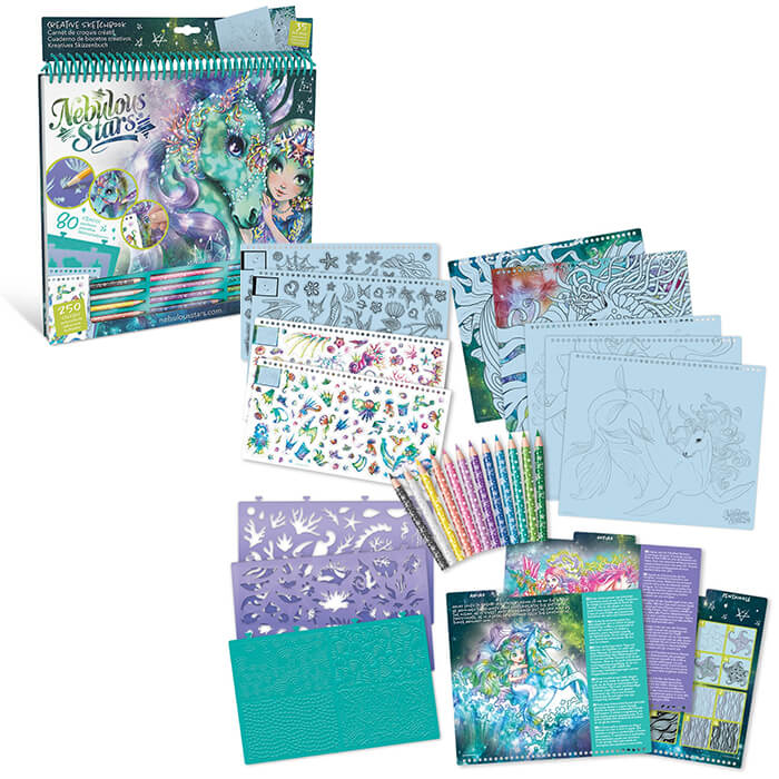 Sketchbook cu autocolan Nebulous Stars 11372