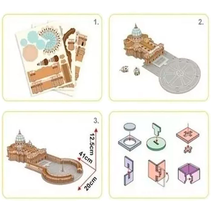 3D puzzle "Cubicfun" Bazilica Sf. Petru 3C244h