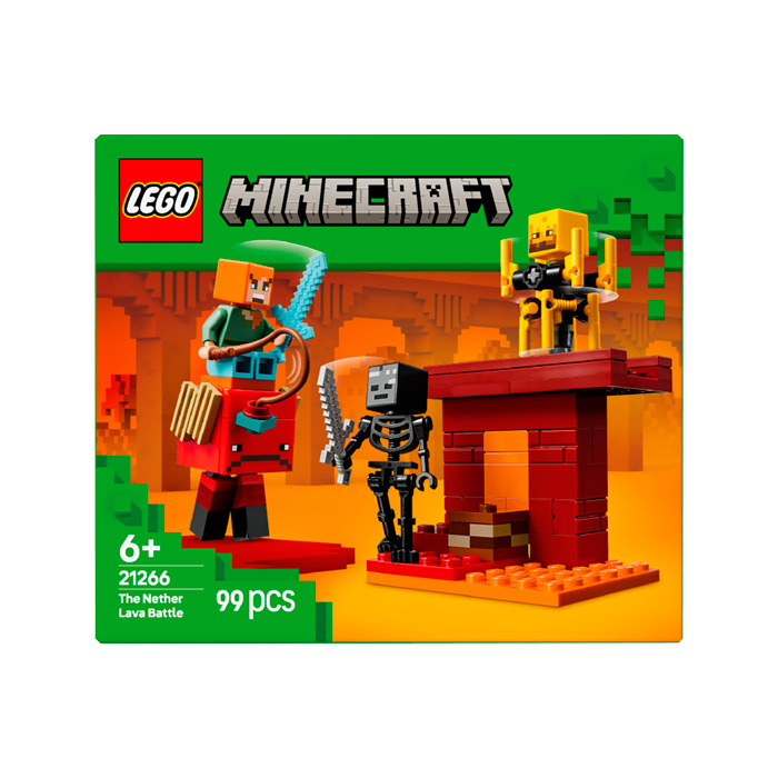 Lego Minecraft Batalie deasupra lavei in Nether 21266