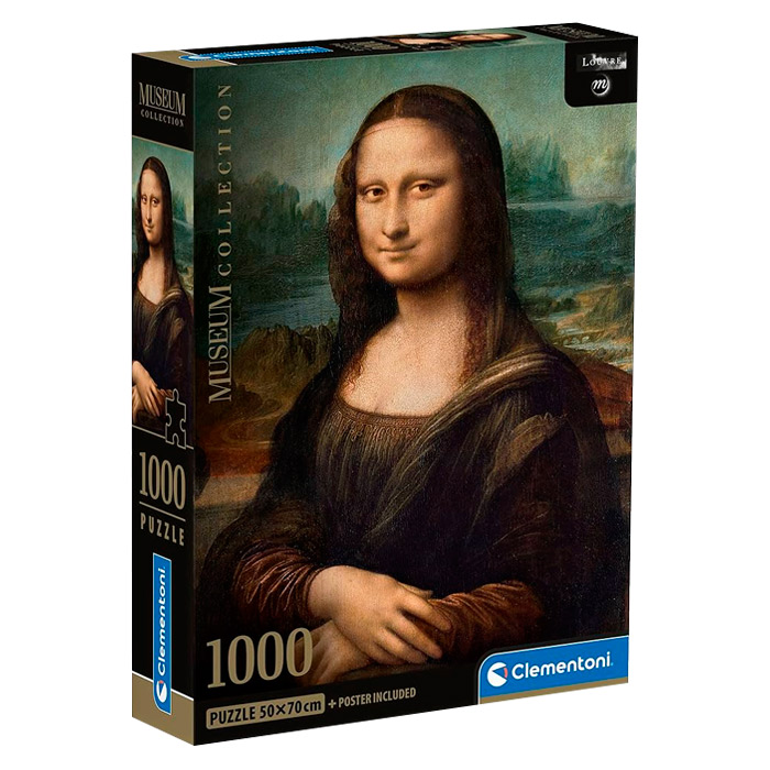 Пазлы 1000 +Постер Mona Lisa 39708