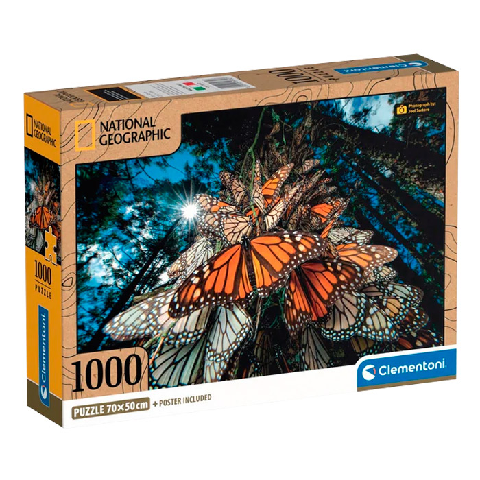 Пазлы 1000 +Постер Бабочки–монархи 39732