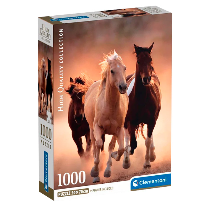Пазлы 1000 +Постер Running Horses 39771