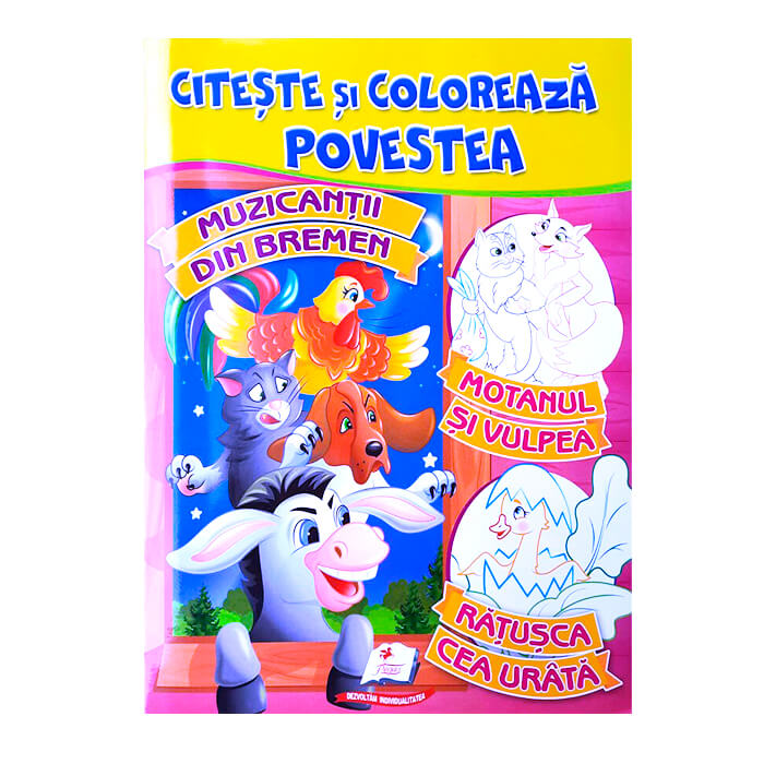 Citeste si coloreaza/Muzicantii din Bremen 662748