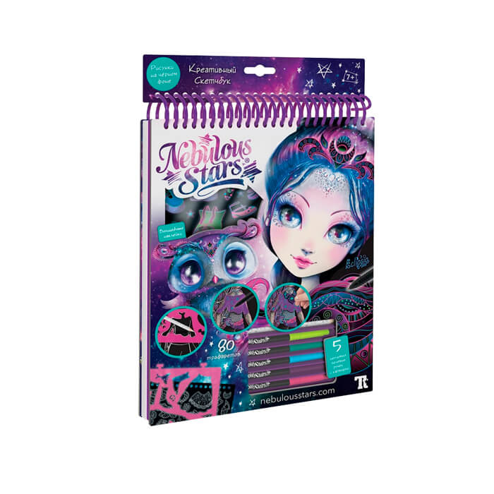 Sketchbook cu autocolan Nebulous Stars 11121