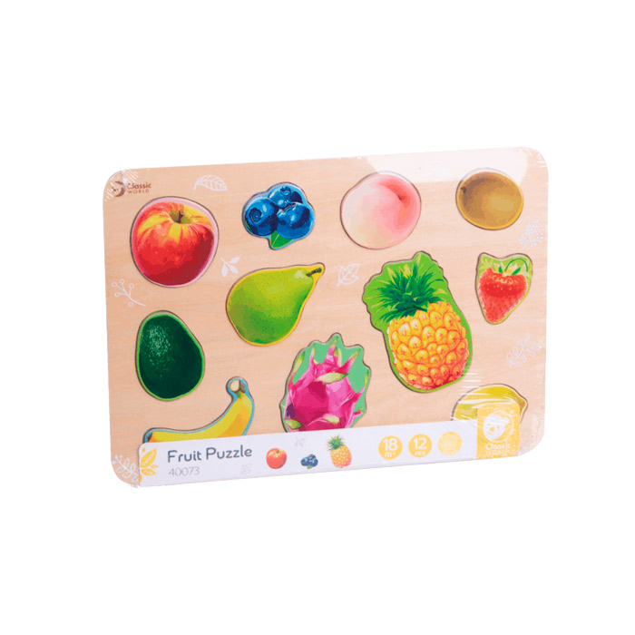 Puzzle din lemn "Fructe" Classic world 40073