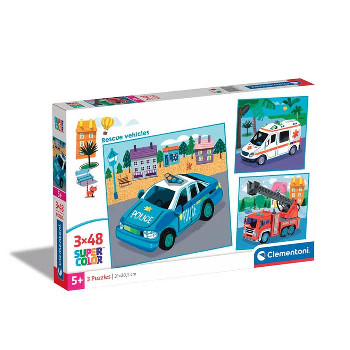 Puzzle 3х48 Vehicule de salvare  25318