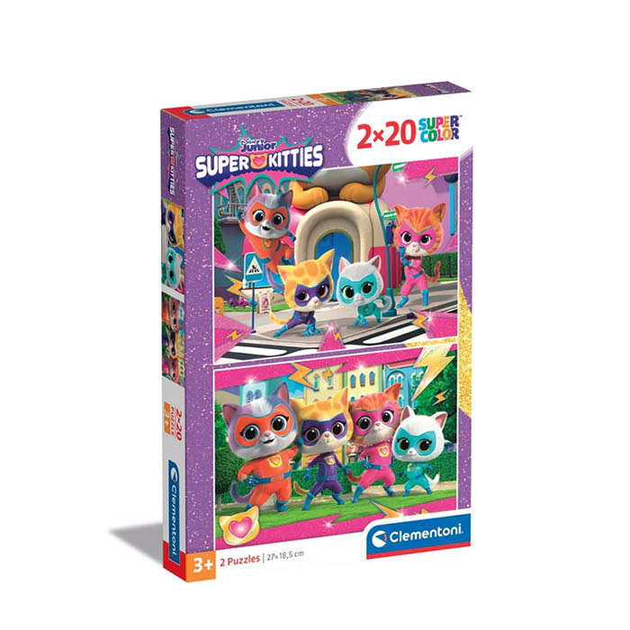 Puzzle 2x20 Super Kitties 24811
