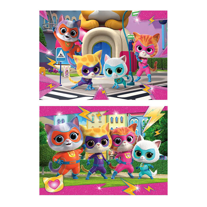 Puzzle 2x20 Super Kitties 24811