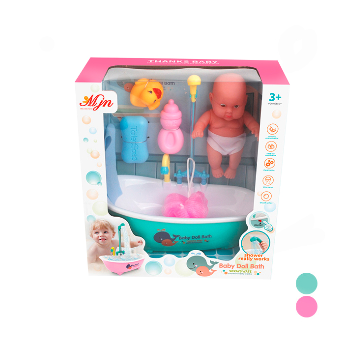 Пупс с ванной  JN002-3