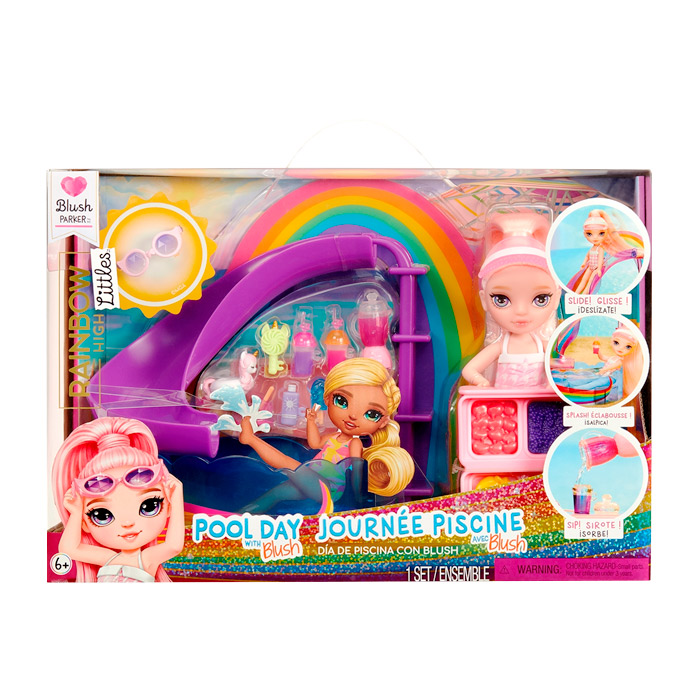 Игровой набор Rainbow High Littles: Бассейн с горкой 522249