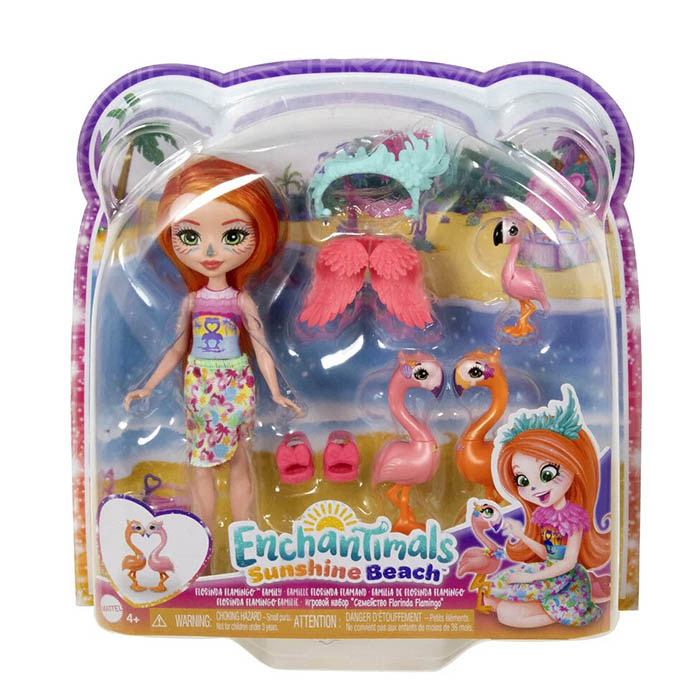 Кукла Enchantimals Sunshine Beach Florinda Flamingo HRX85