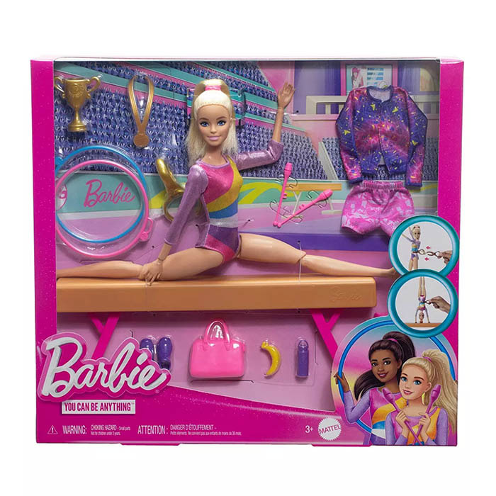 Papusa Barbie Gymnastics Doll HRG52
