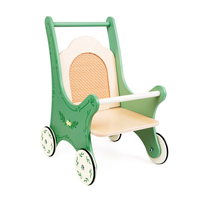 Carucior pentru papusi din lemn Classic world Vintage 50632