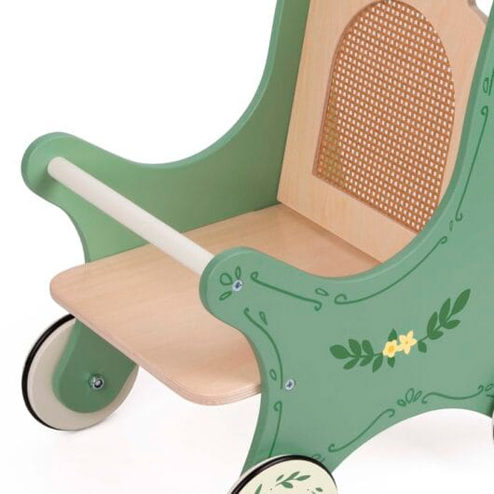 Carucior pentru papusi din lemn Classic world Vintage 50632