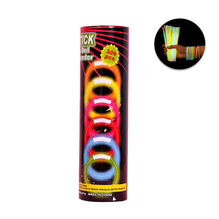 Set 100 bratari luminoase Glow Sticks ML03261
