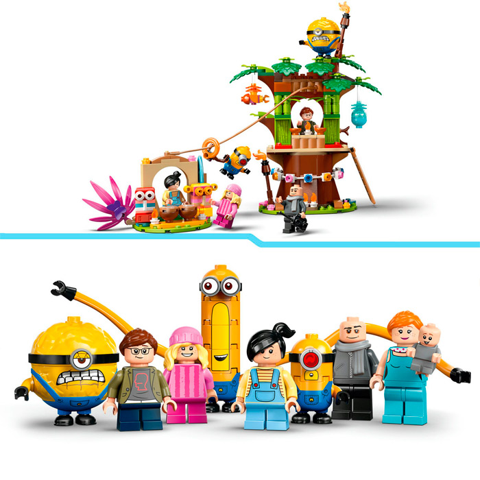 Lego Minions Resedinta de familie a lui Gru si a minionilor Minions 75583