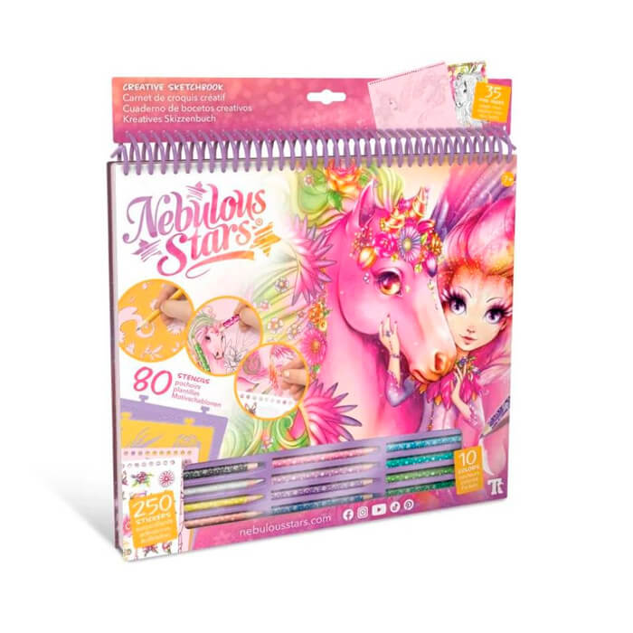 Sketchbook cu autocolan Nebulous Stars 11373