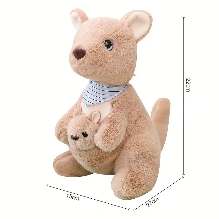 Jucărie moale Cangur 22cm JR61518