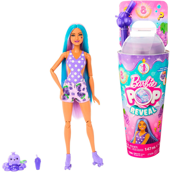 Кукла Barbie Juicy Fruit - Виноград HNW44