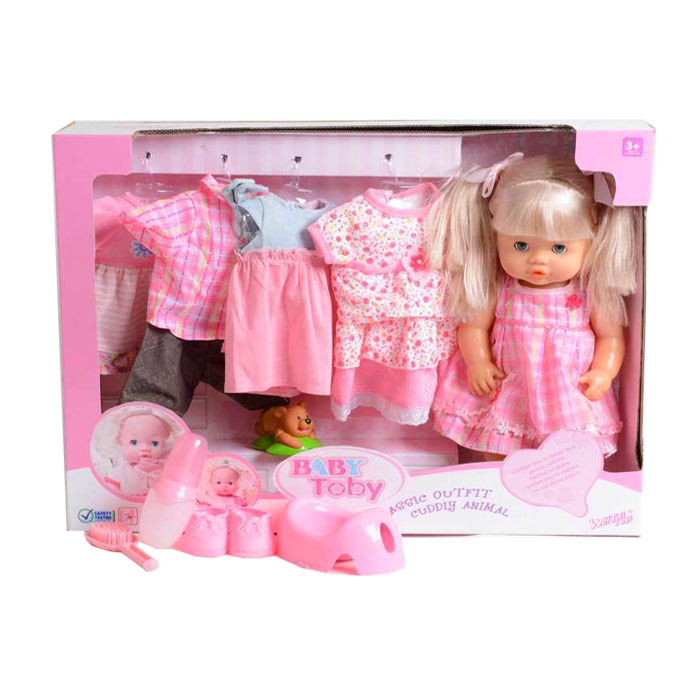 Set păpuşă cu rochiţe 30800-1B