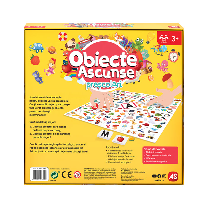 Joc de masa "Obiecte Ascunse",  21312