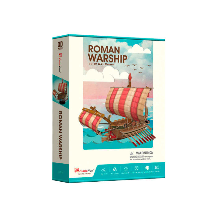 3D puzzle Cubicfun Nava romana de razboi T4032h
