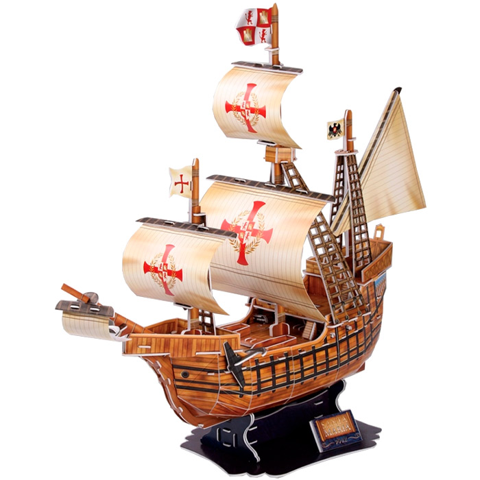 3D puzzle Cubicfun Corabia lui Columb "Santa Maria" T4008h