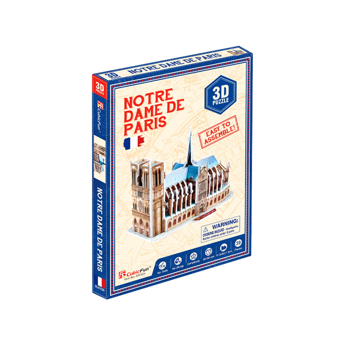 3D puzzle Cubicfun Notre Dame de Paris S3012